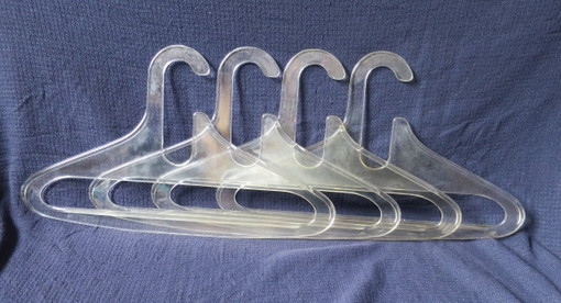 4x Kleiderbügel Mhk Plexiglas Mit Patina