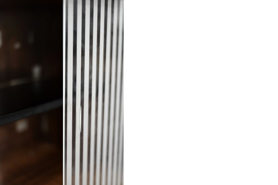 Image 1 of Buffet haut vintage en bois de rose avec verre, Mid Century Scandinavian Modern, 1960s