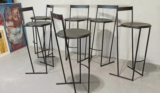 Image 1 of 6 tabourets de bar Musmé d'Emilio Nanni pour Fly Line