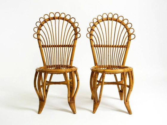 Image 1 of Dos preciosas sillas de bambú originales de Italia de los años 60