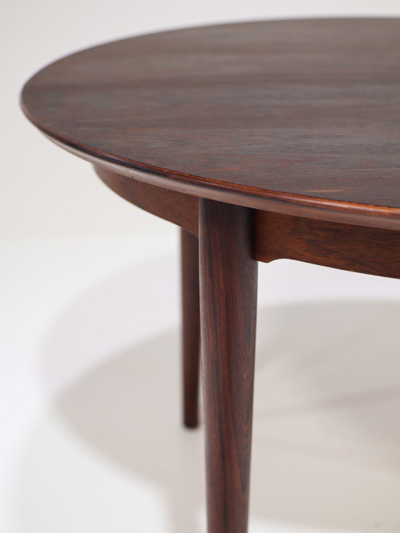 Image 1 of Tavolo da pranzo rotondo estensibile in palissandro danese vintage