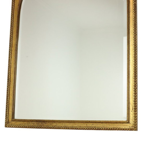 Image 1 of Vintage Gouden Deknudt Spiegel Facetgeslepen 78cm
