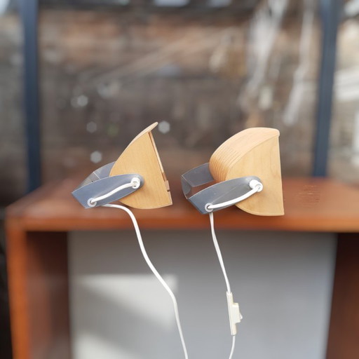 2x Vintage IKEA Design Wall Lamps Strimma