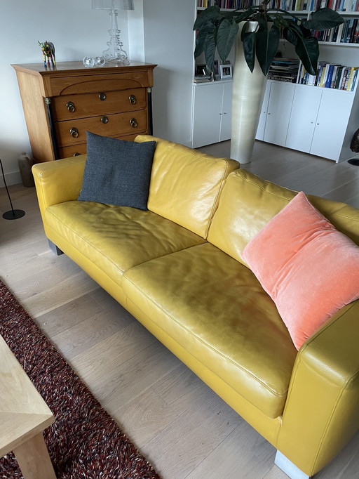 Warmgele Leren Molinari Bank, 2-3 Zits