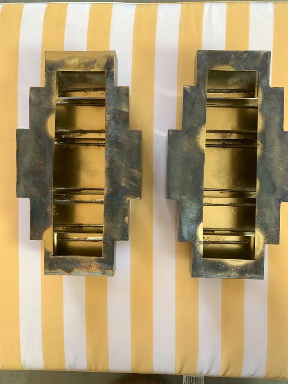 Image 1 of 2 wunderschöne Wandleuchten im Art-Deco-Stil