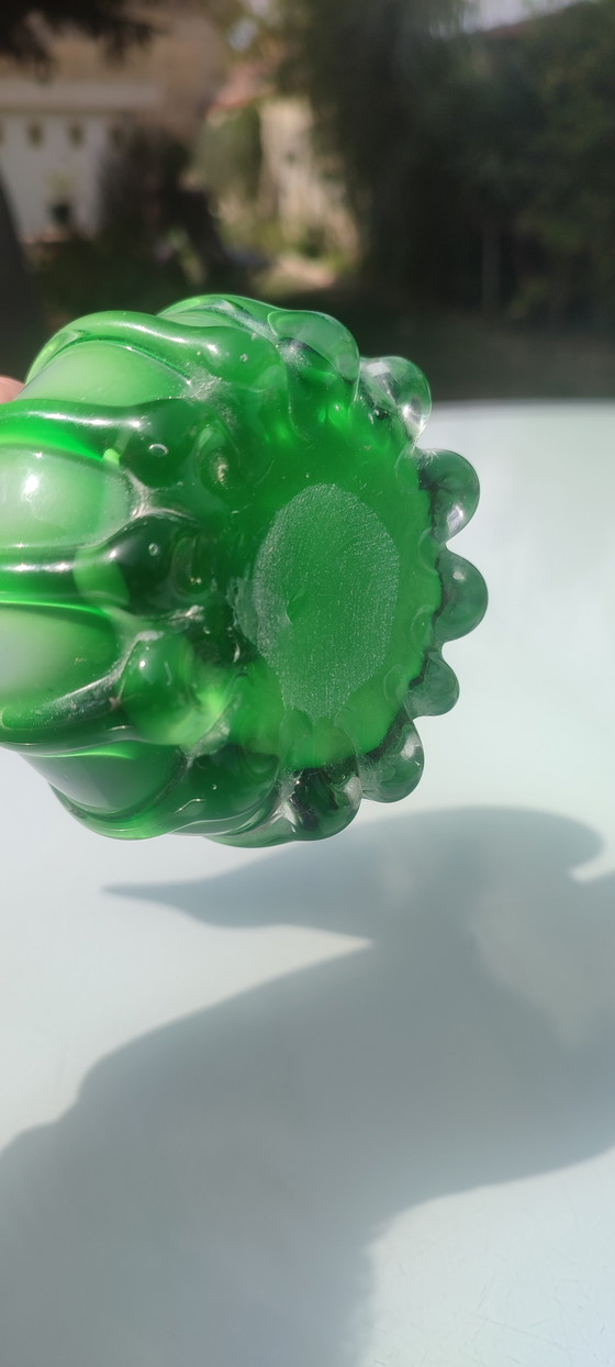 Paar Murano Jack in the Pulpit geblazen glazen Vazen ca.1970 – Murano Glass (photo 8 of 15)