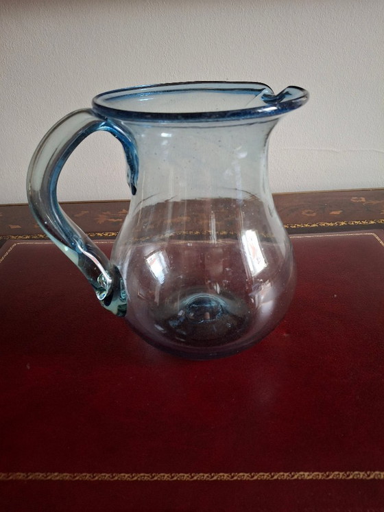 Image 1 of Set per aranciata in vetro soffiato, tipo Biot