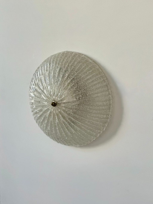 Aplique de pared XL vintage fabricado en cristal de Murano, Italia, 1970. – wandlampen, Glass, Murano Glass (photo 2 of 8)