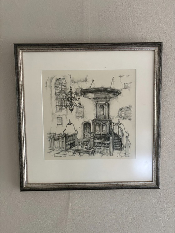 Image 1 of 1 x Zeichnung von Anton Pieck