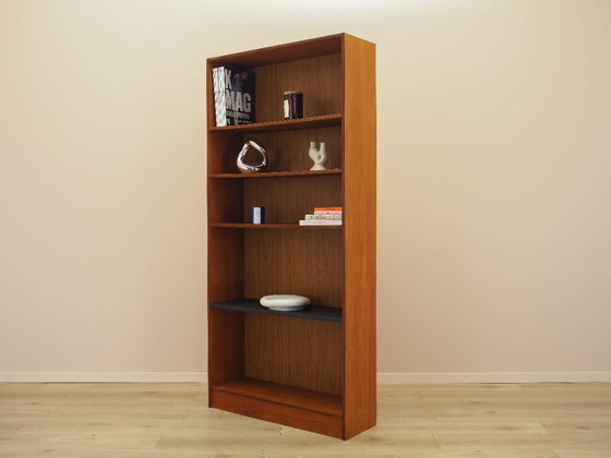 Image 1 of Librería de teca, diseño danés, década de 1970, fabricada en Dinamarca.