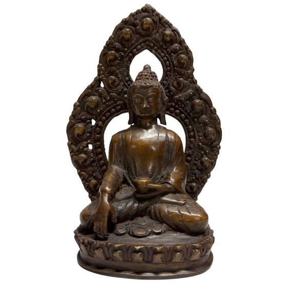 Set of 2 19th-century bronze Buddhas with traces of 24-carat gold – lot 462 – Sculpture (photo 3 of 29)