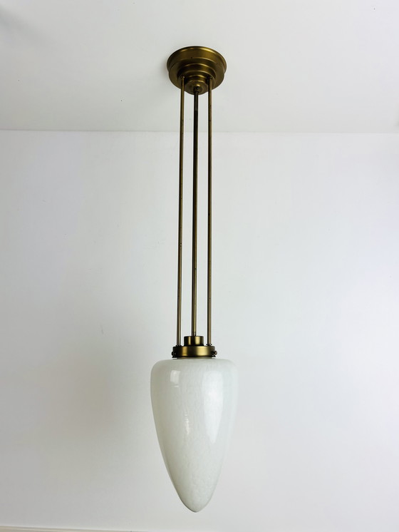 Image 1 of Lampada a sospensione Art Déco di metà secolo in stile scandinavo