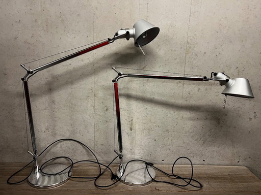 2x Artemide Tolomeo Tavolo lámparas de mesa