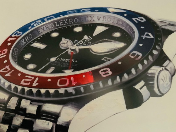 Image 1 of Rolex: "Hora de mi Rolex, Pepsi". Glicee n.° 26/200. Firmado. 