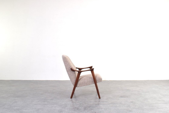 Image 1 of Mid-Century "Tenor" Teak & Boucle Fauteuil van Møre Lenestolfabrikk, jaren 60