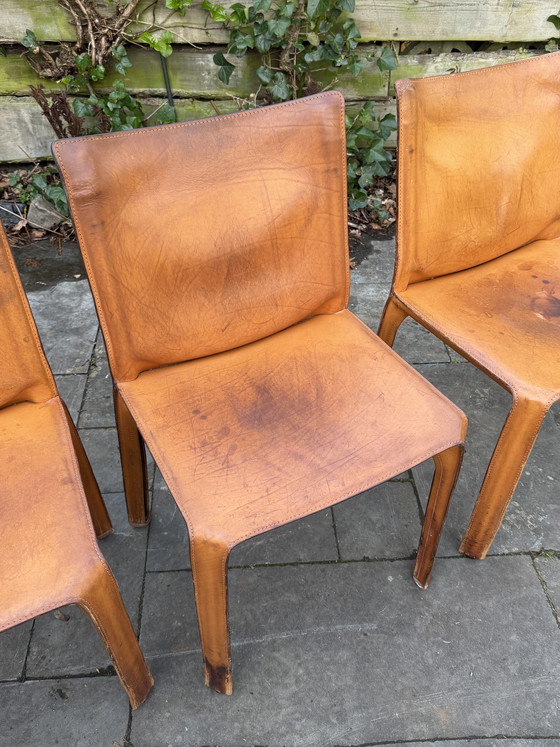 Image 1 of Cassina cab 412 brown, set of 3
