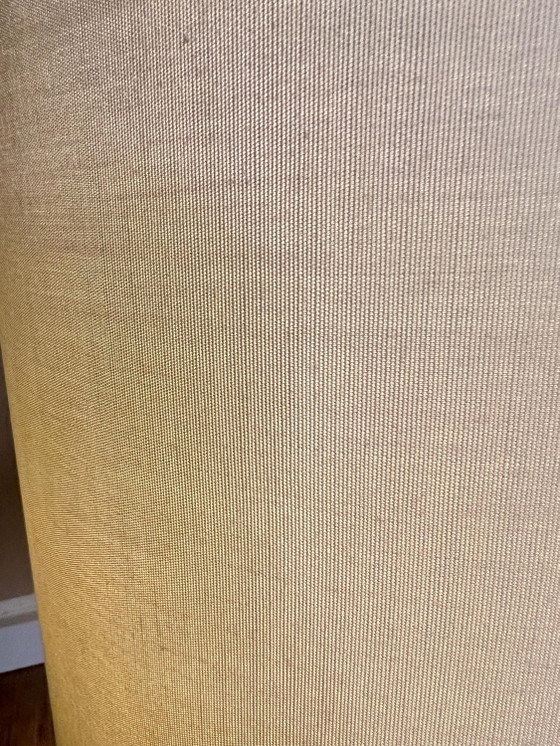 Tafellamp met witte glazen voet en originele kap van Glashütte Limburg, circa jaren 70 – Tafellampen (photo 6 of 8)
