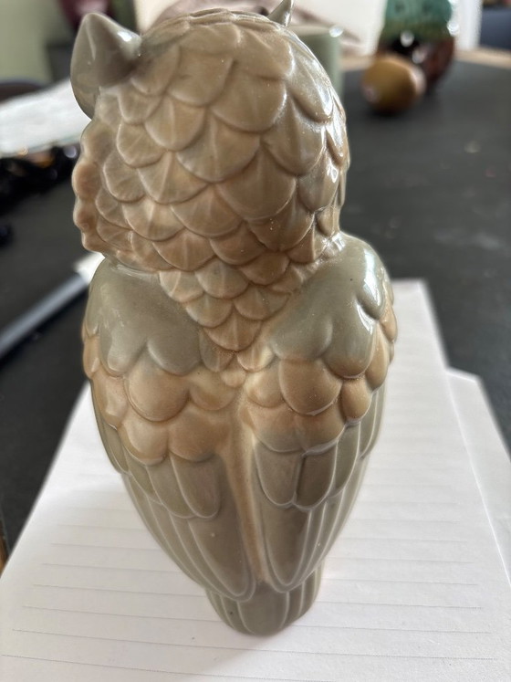 Image 1 of Vintage uil poselein jaren 60