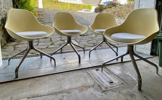 Set of 4 Vintage "Jakob" Swivel Chairs - Designed by Chris Martin for IKEA (c.2000) - Yellowing of the seat (photo 11 of 14)