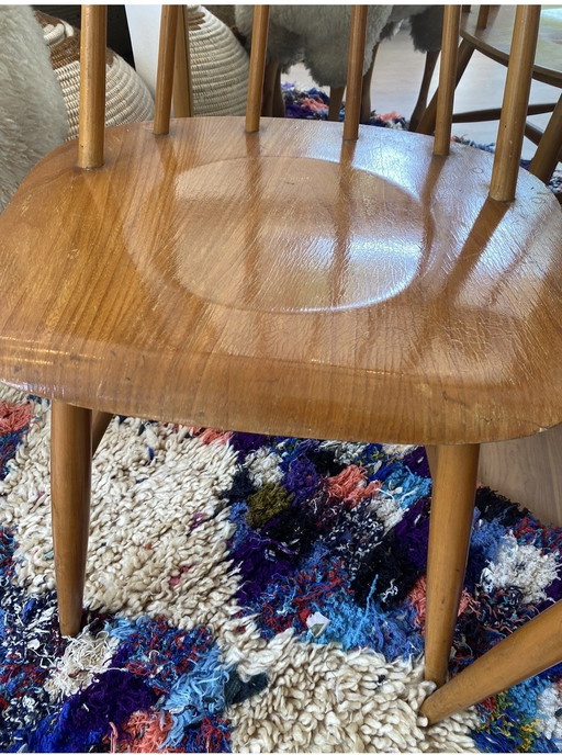 2 originele Tapiovaara Zweedse houten stoelen