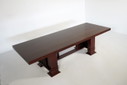 Table monumentale 605 Allen par Frank Lloyd Wright pour Cassina, Italie 1980
