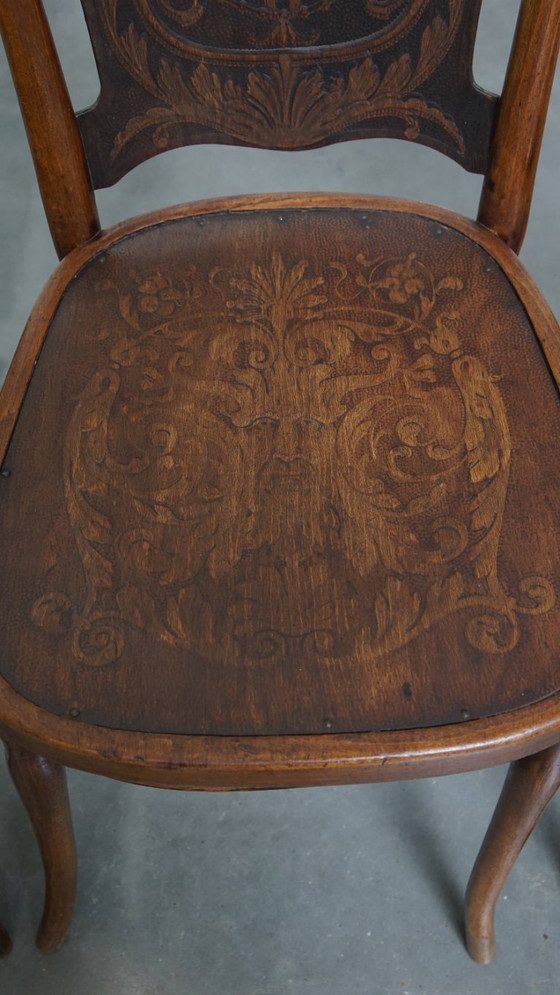 Image 1 of 4 x Antiker Jacob und Josef Kohn Bugholz Design Thonet Stuhl aus dem frühen 20.
