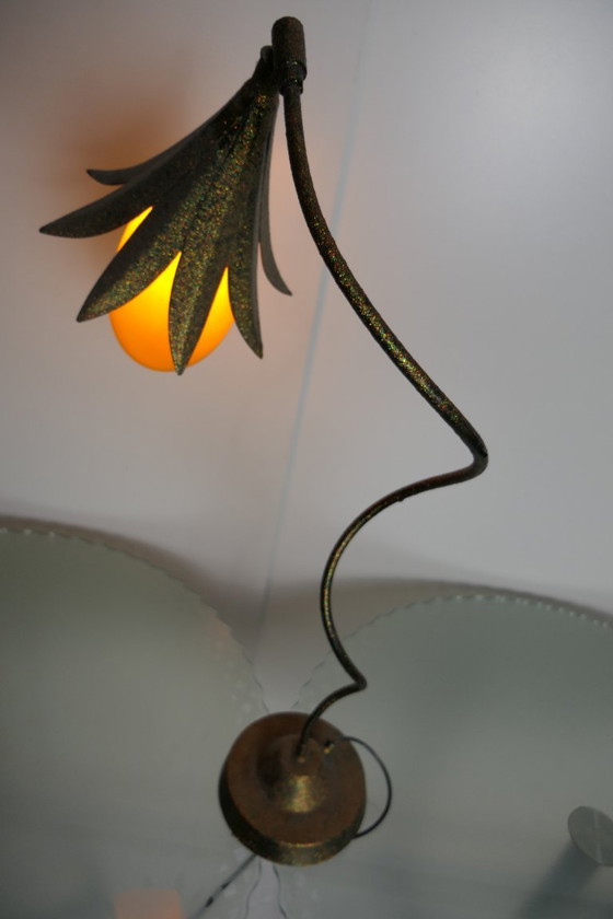 Vintage Design Glitterlamp Pola Design A Veen – Tafellampen, Metal (photo 5 of 13)