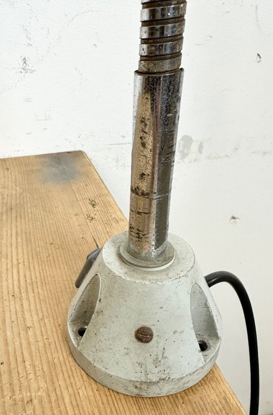 Image 1 of Vintage Chrome Italian Gooseneck Table Lamp, 1960s