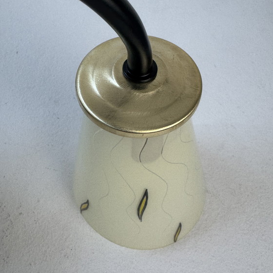 Image 1 of Lot of 3 Vintage Glass Wall Lights
