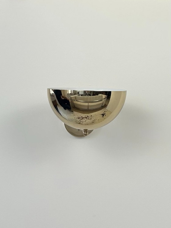 Image 1 of Vintage verstelbare wandlamp, gepatineerd messing, Frankrijk, 1970