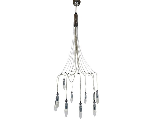 Image 1 of Dutch Design - Kroonluchter - Pola Design Amstelveen - 10-Armige Lamp- 80's