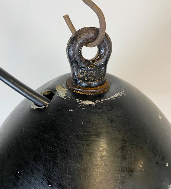 Image 1 of Lampada a sospensione vintage in smalto grigio industriale, anni '30