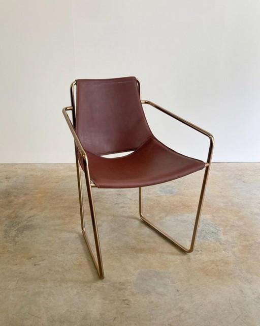 4x MIDJ Apelle leather design dining chair