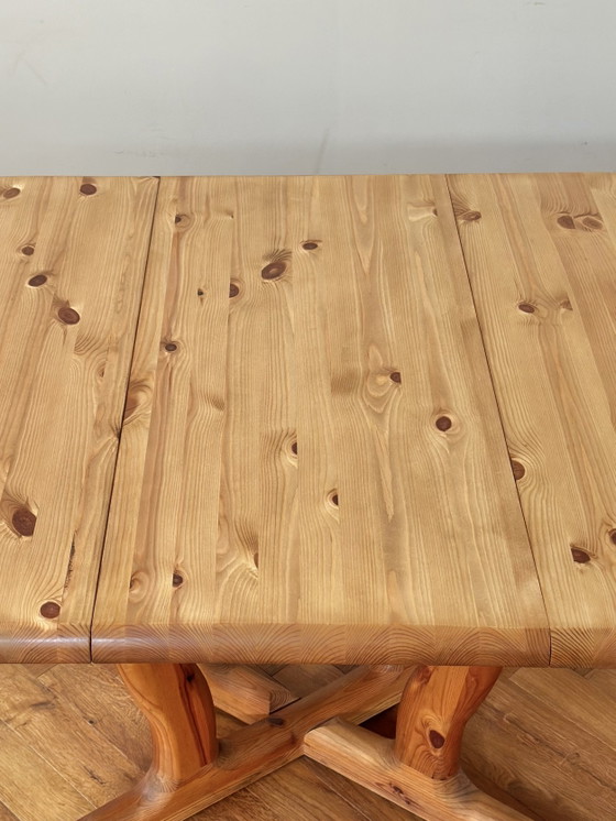 Image 1 of Vintage dining table Danish Design Dyrlund wood 1950s/60s/70s