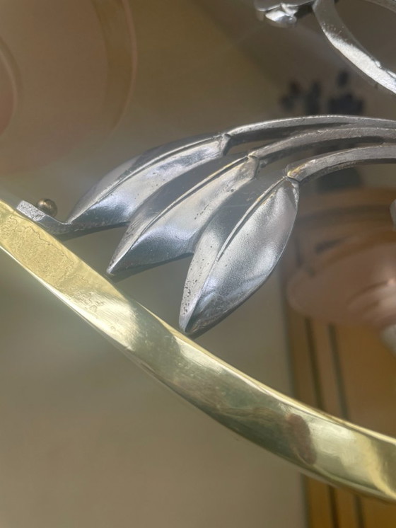 Image 1 of Lámpara colgante Lámpara de techo Lámpara Loros art decó 1940 Francés