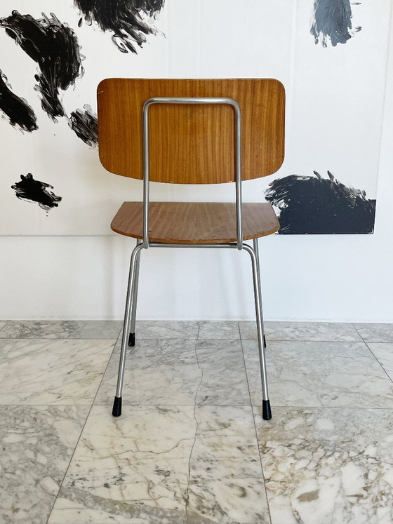 Image 1 of 6x vintage Gispen STOELEN A.R. Cordemeijer, Mid Century Modern, industrieel, retro