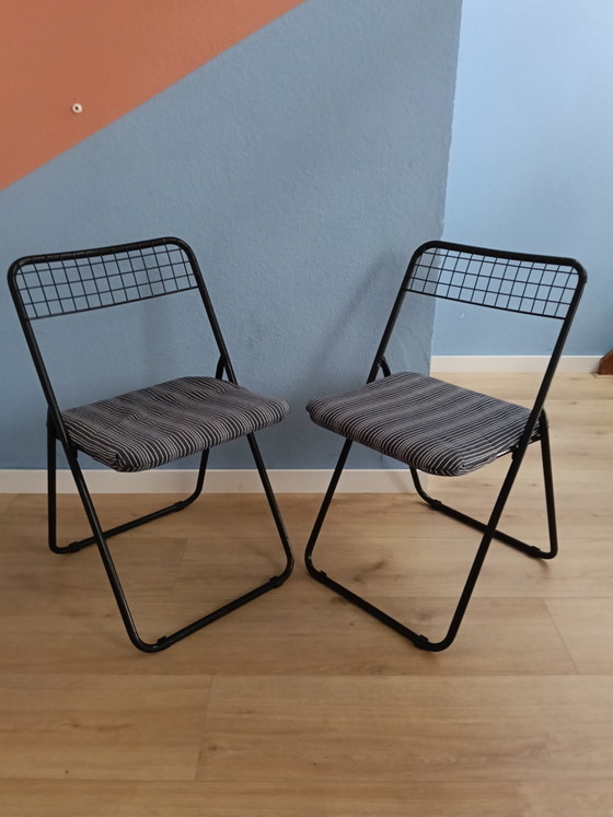 Set di 2 sedie pieghevoli vintage Ted Net Ikea – Metal (photo 8 of 9)