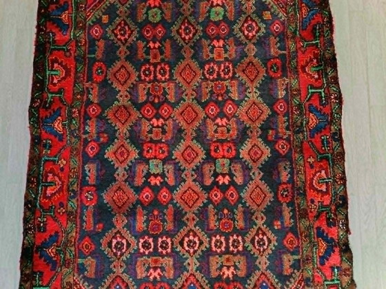 Image 1 of Alfombra persa Hamadán anudada a mano