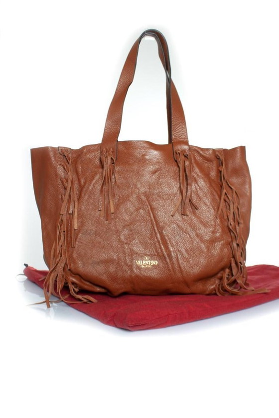 Image 1 of Valentino Garavani, C-Rockee Ledertasche mit Fransen