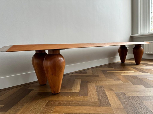 Solid cherry wood coffee table, Designer DAD (Dutch Art & Design)