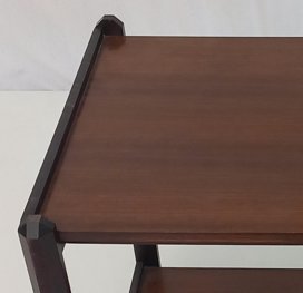 Image 1 of Walnut bar cart, 70s