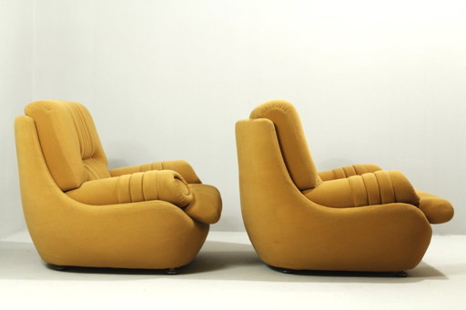Fauteuil lounge Space Age n° 23 de Jitona, années 1970, lot de 2