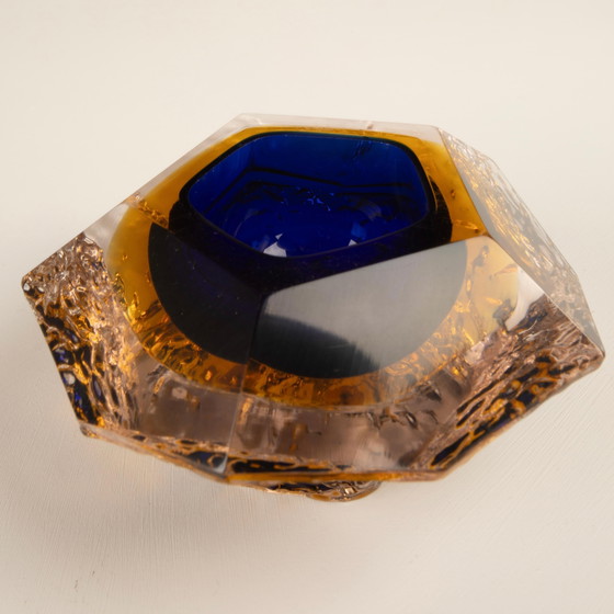Cendrier sculptural en verre submergé par Gianfranco Mandruzzato Murano 1970 – Accessoires de table, Modern (photo 14 of 22)