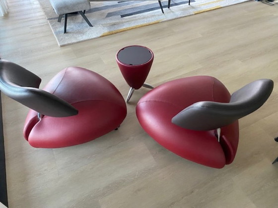 Image 1 of 2x Leolux Pallone avec table