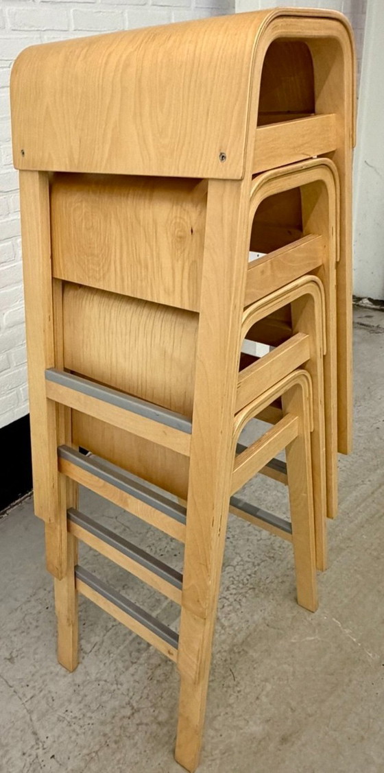 4 Vintage IKEA ‘Salve’ Barkrukken – Wood (photo 20 of 21)