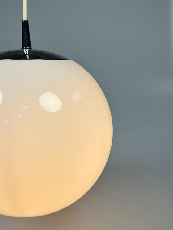 Image 1 of Vintage Glazen Bollamp / Hanglamp, Peill & Putzler, Duitsland 1960's
