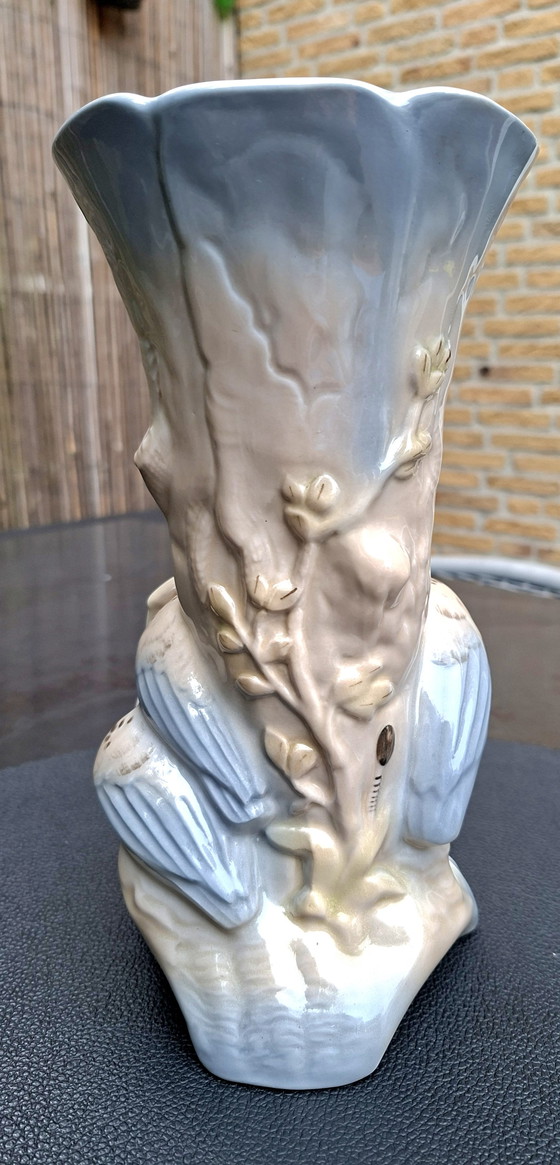 Raro Vaso Rosenthal Airone - Kunstabteilung Selb - Circa 1940 Modello 2562 – Vasi, Porcellana (photo 2 of 7)