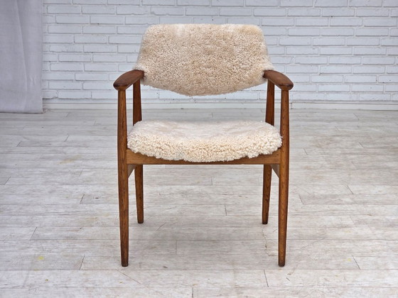 Image 1 of 1960s, Danish design by Erik Kirkegaard, model 43, genuine sheepskin.