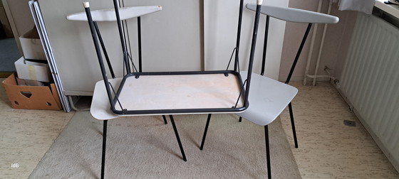 Image 1 of Vintage jaren '60 tafeltje en 2stoelen (dressboys)