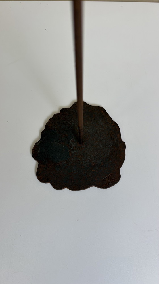 Vintage Brutalist Vloerkandelaars Pieter Spruyt Dutch Design – Kandelaars en kaarsen, Metal, Iron (photo 9 of 15)
